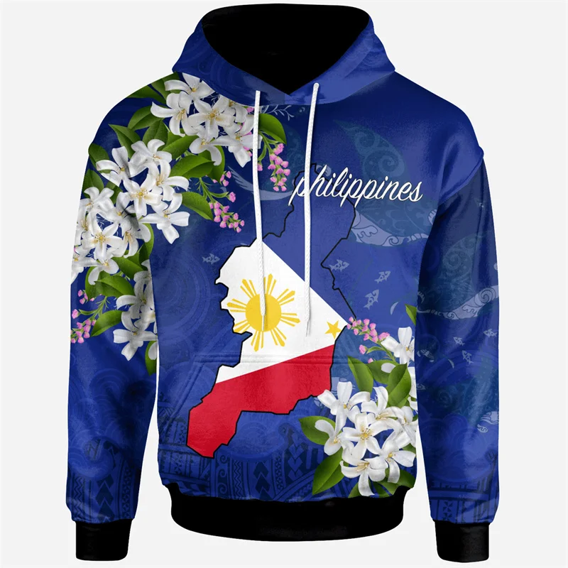 3D Printing Philippines Filipinos Polynesian Tattoo Lapu Lapu Sun Tribal Hoodies For Men Kid Fashion Hooded Hoody Retro Pullover