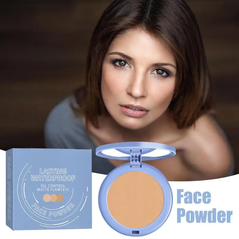 Face Setting Pressed Powder Oil Control Invisible Pores Waterproof Matte Long Lasting Natural Setting Powder Korean Dupes