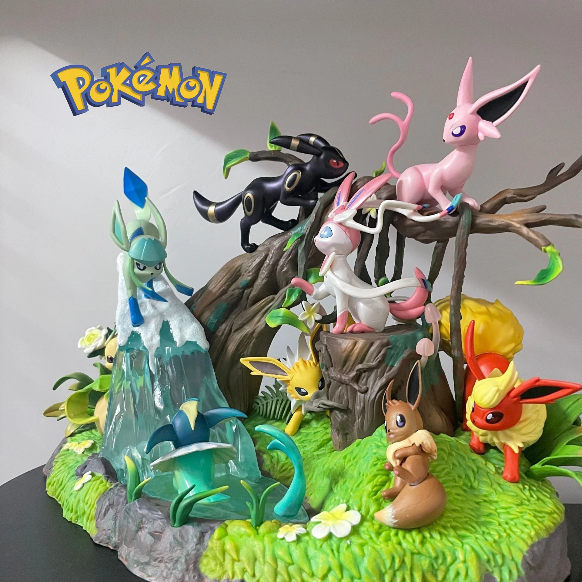 

27cm New Pokemon Eeveelution Anime Figure Peripheral PVC Cute Model Statue Desktop Decoration Ornaments Kids Birthday Gifts Toys
