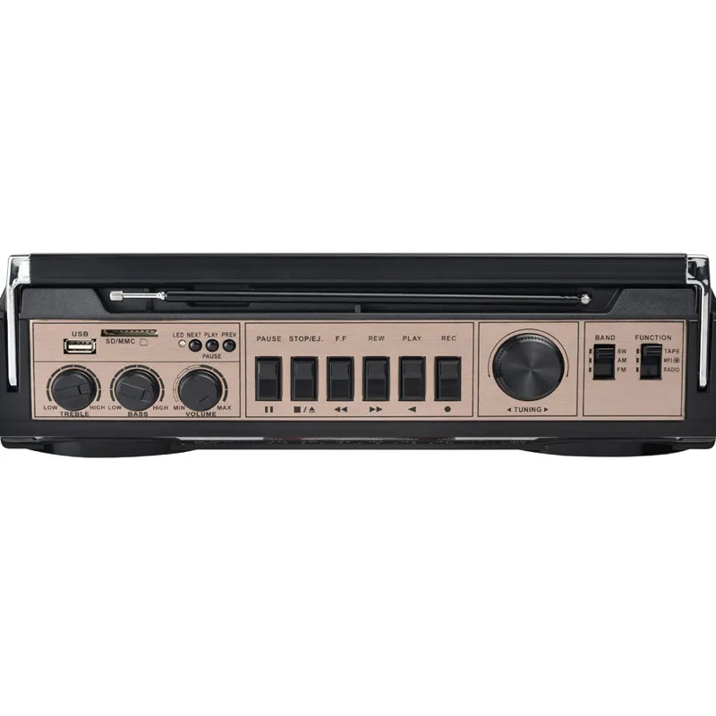 Retro Old Style Cassette Radio Portable Recorder Wireless Bluetooth Speakers Outdoor Multi-band Radio AM/FM/USB MP3 Music Player