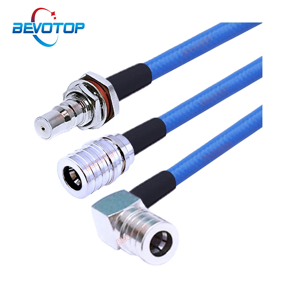 BEVOTOP RG402 QMA to QMA Male / Female Connetor Semi Flexible RG-402 141 Cable 50 Ohm High Quality High Frequency Test Cable