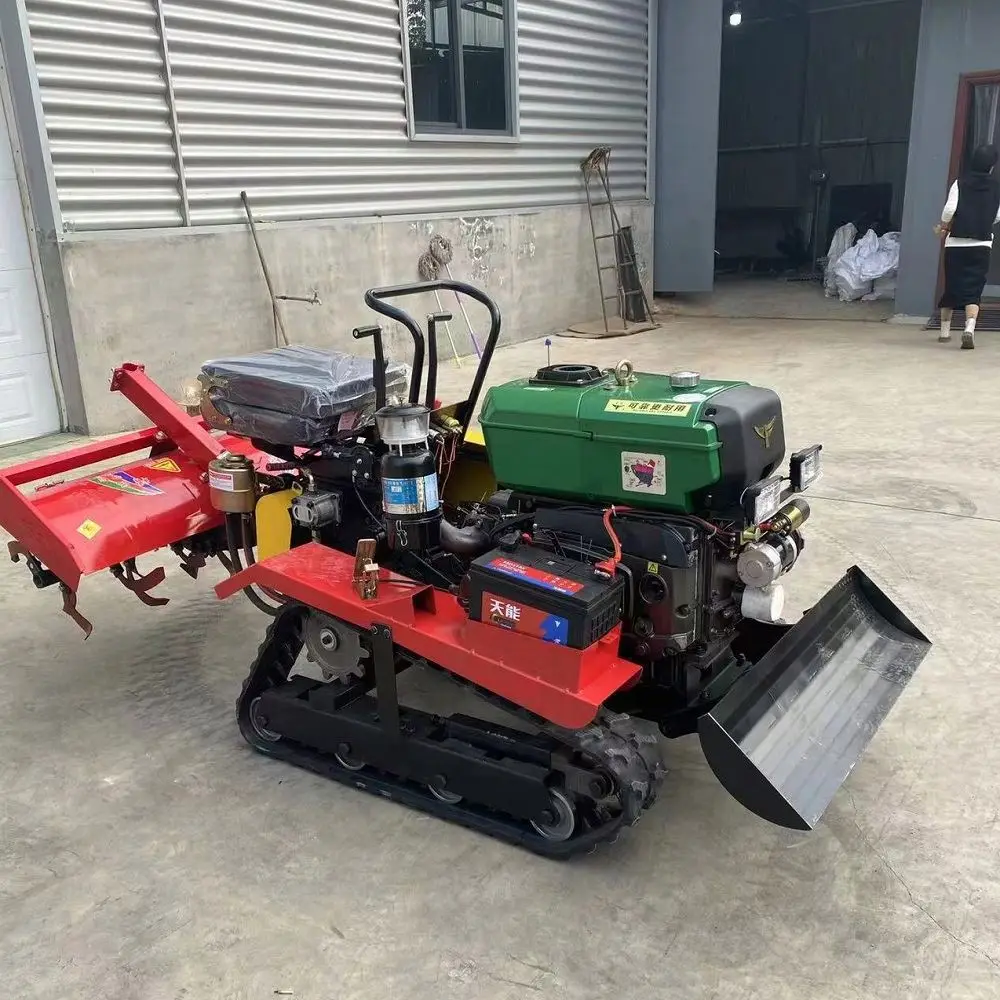 معدات زراعة الآلات الزراعية المجنزرة، جرار مطاطي