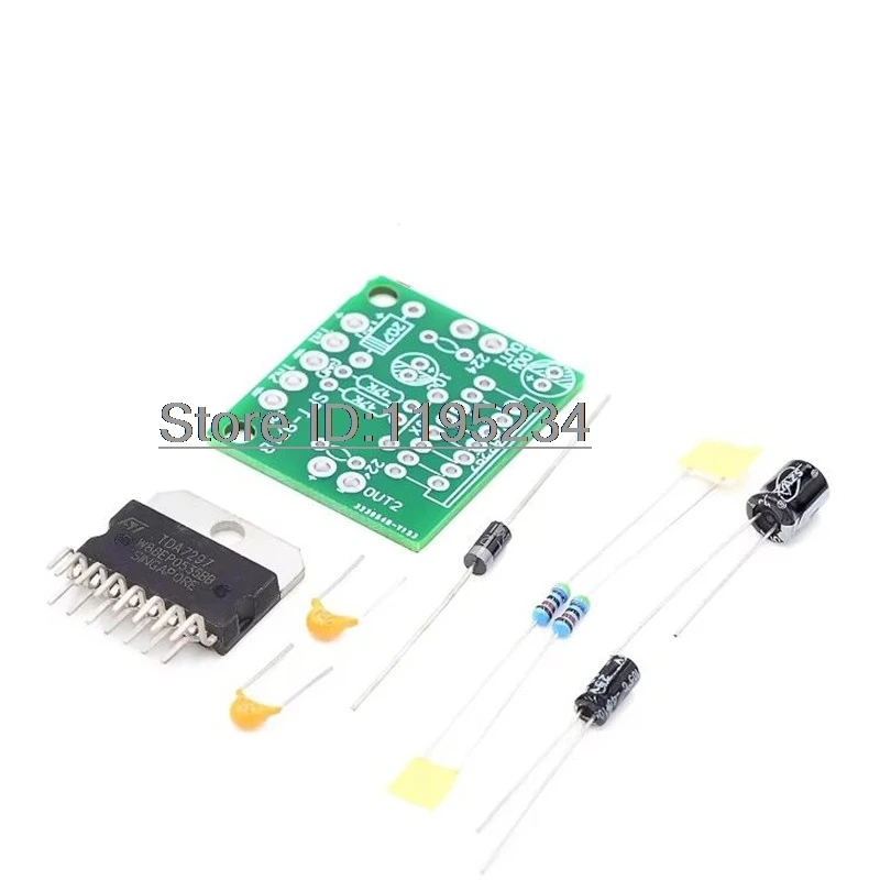 TDA7297 amplifier board spare parts dc 12v grade 2.0 dual audio encoding 15w electronic diy kit