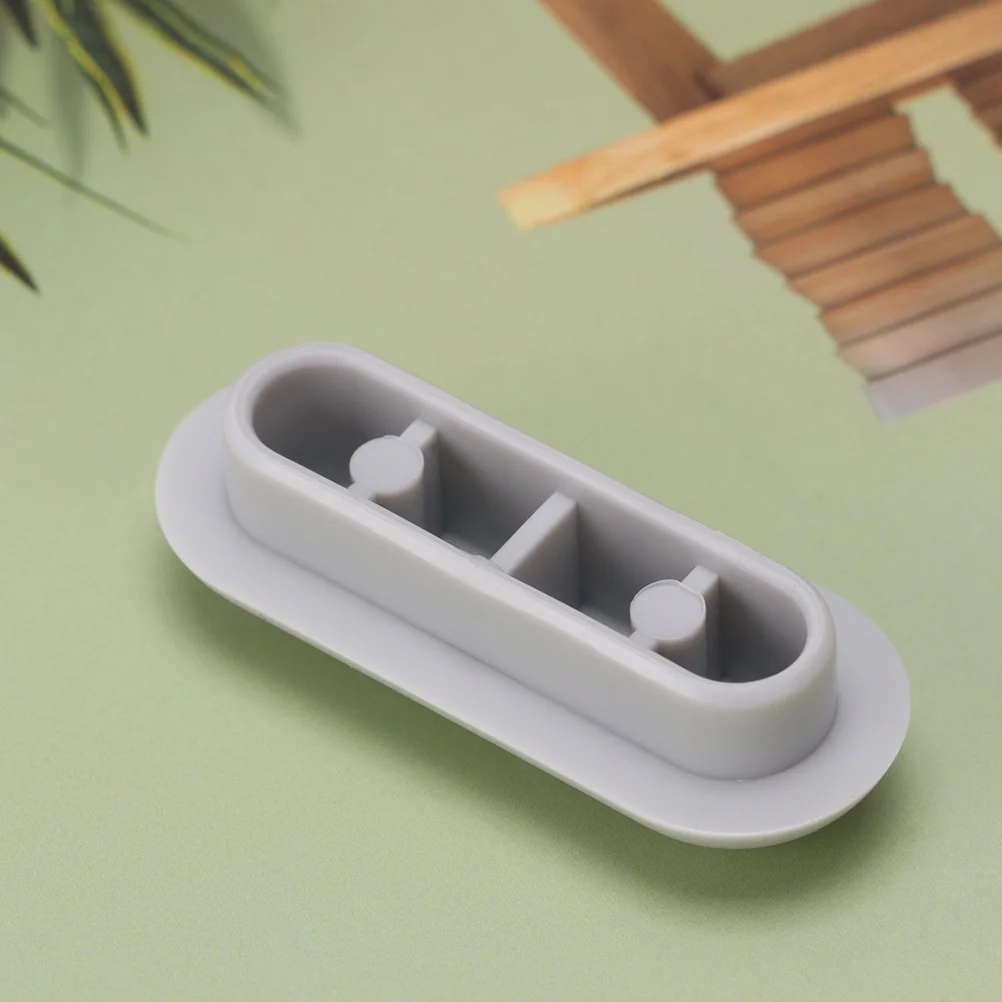 

4pcs Toilet Seat Bumper Pad Durable Plastic Spacer Cushion For Most Toilet Seats Grey With Cover Protectors