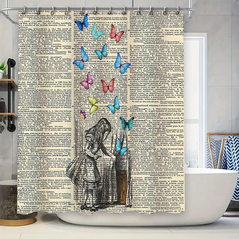 

Whimsical forest girl shower curtain ethereal woodland decor fantasy nature wall art magical tree of life tapestry mystical home