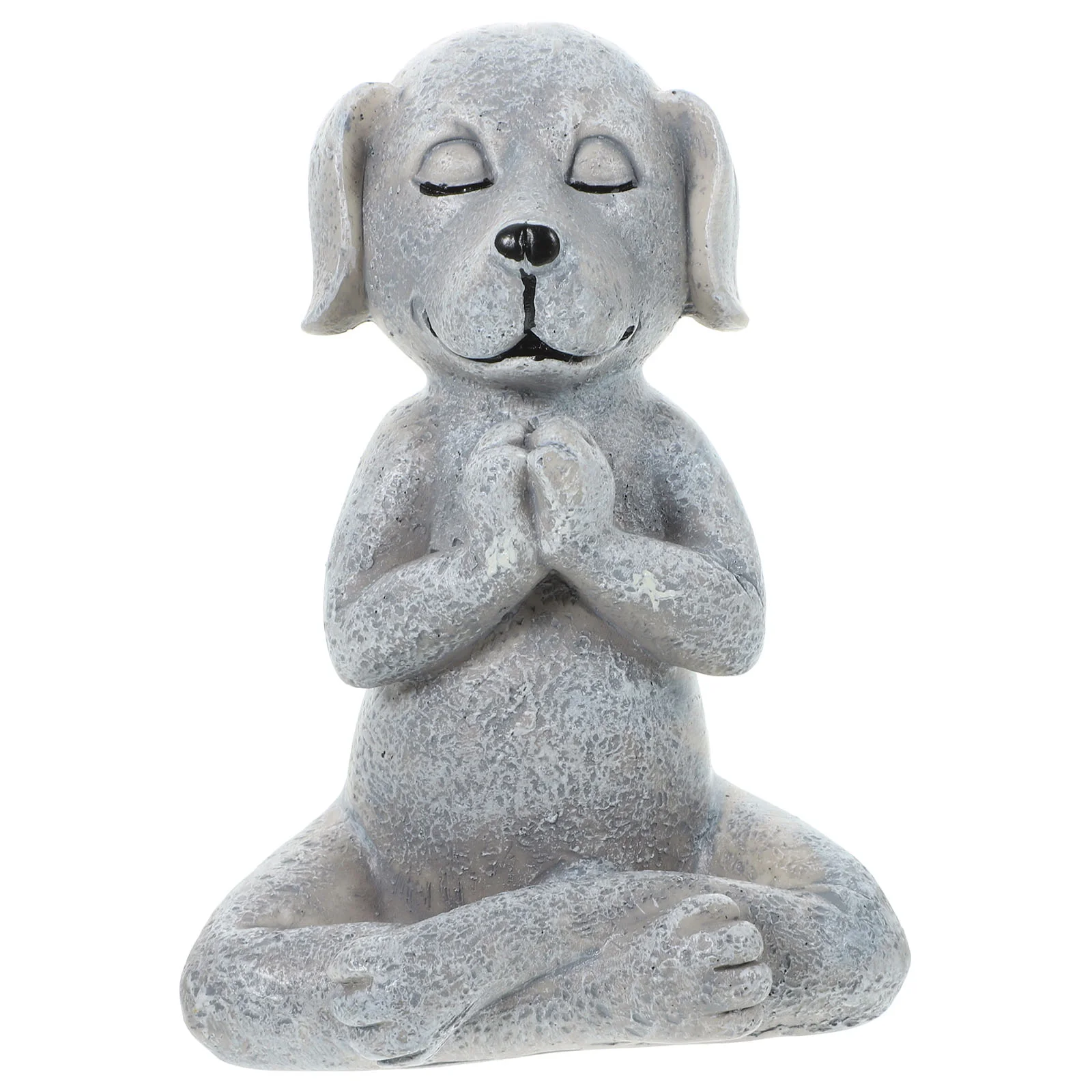 Meditation Dog Ornaments Yoga Figurines Meditating Statue Unique Garden Sculpture Resin Crafts Outdoor