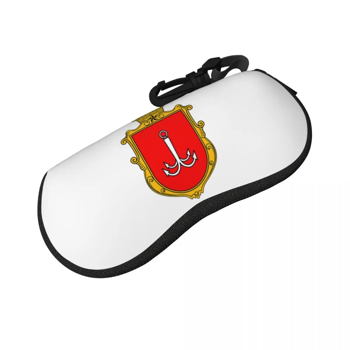 معطف من الأسلحة من أوديسا، أوكرانيا شل النظارات حالة حامي النظارات الشمسية مربع النساء الرجال لينة حقيبة النظارات الحقيبة