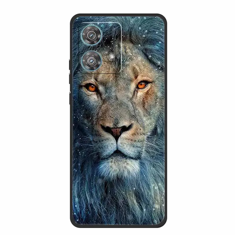 For Motorola Edge 40 Neo Case Animals TPU Soft Silicone Phone Cover for Moto Edge 40 Neo 5G Edge40 Neo Shockproof Wolf Fundas