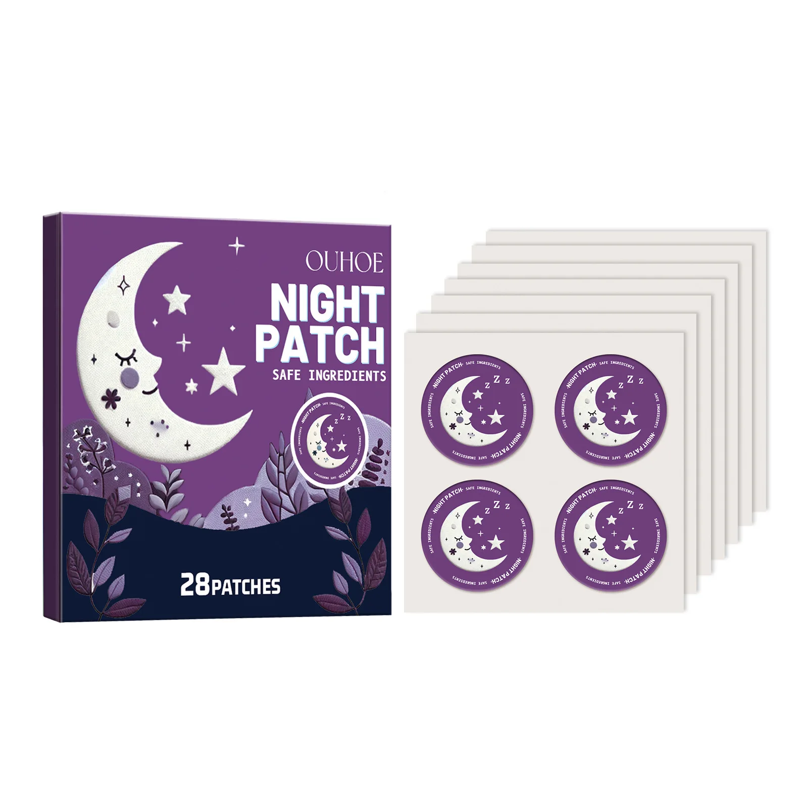 Sleep Patches Insomnia Treatment Aid Improve Decompression Relieve Anxiety Headache Neurasthenia Body Relaxing Soothing Plasters