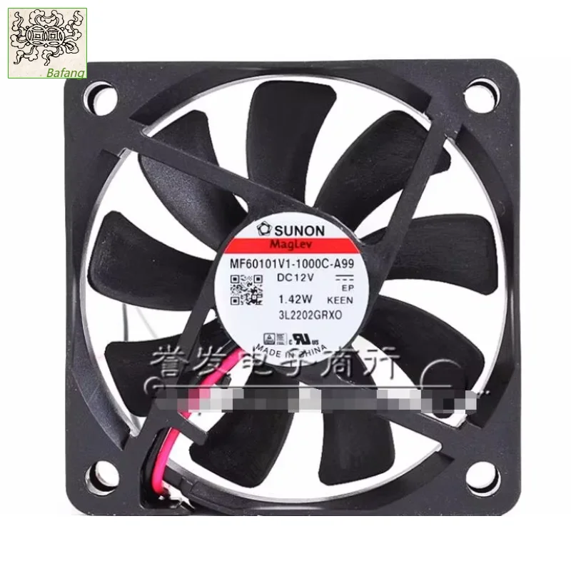 

Ltsf For SUNON MF60101V1-1000C-A99 DC 12V 1.42W 60x60x10mm 2-Wire Server Cooling Fan