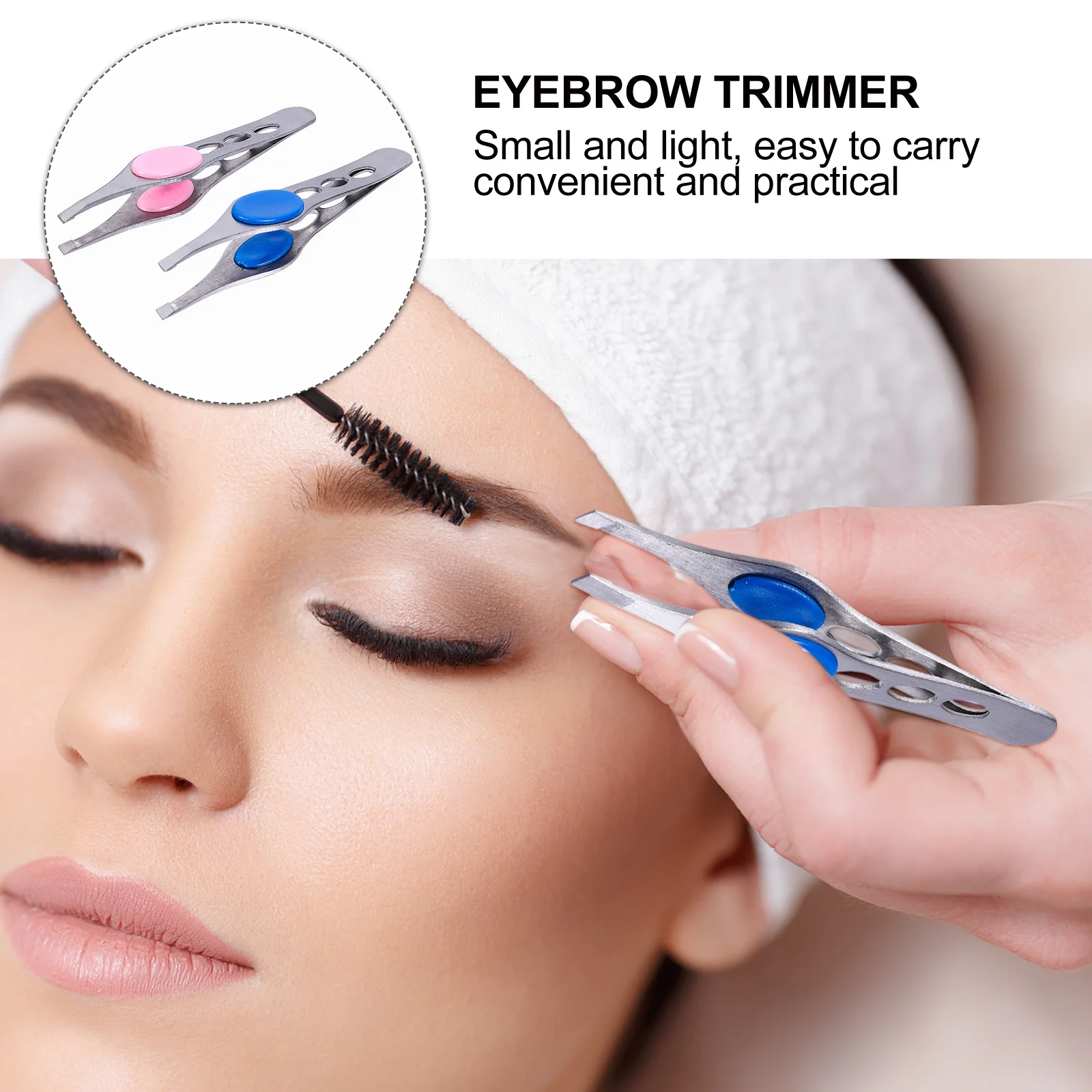 4Pcs Eyebrow Tweezer Set Anti-Rust Stainless Steel Eyebrow Shaping Tool Easy Handling Hair Removal Tool Makeup Tweezer