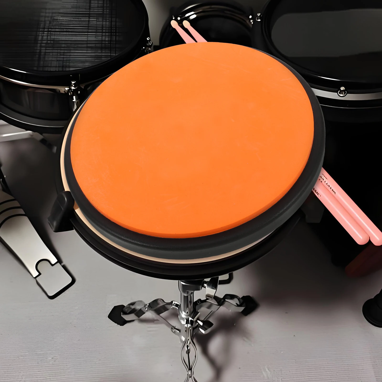 

8 Inch Silent Drum Practice Pad Portable Sturdy Rubber Mat for Drummers Adults Carry Bag Noise Dampening Snare for drummers