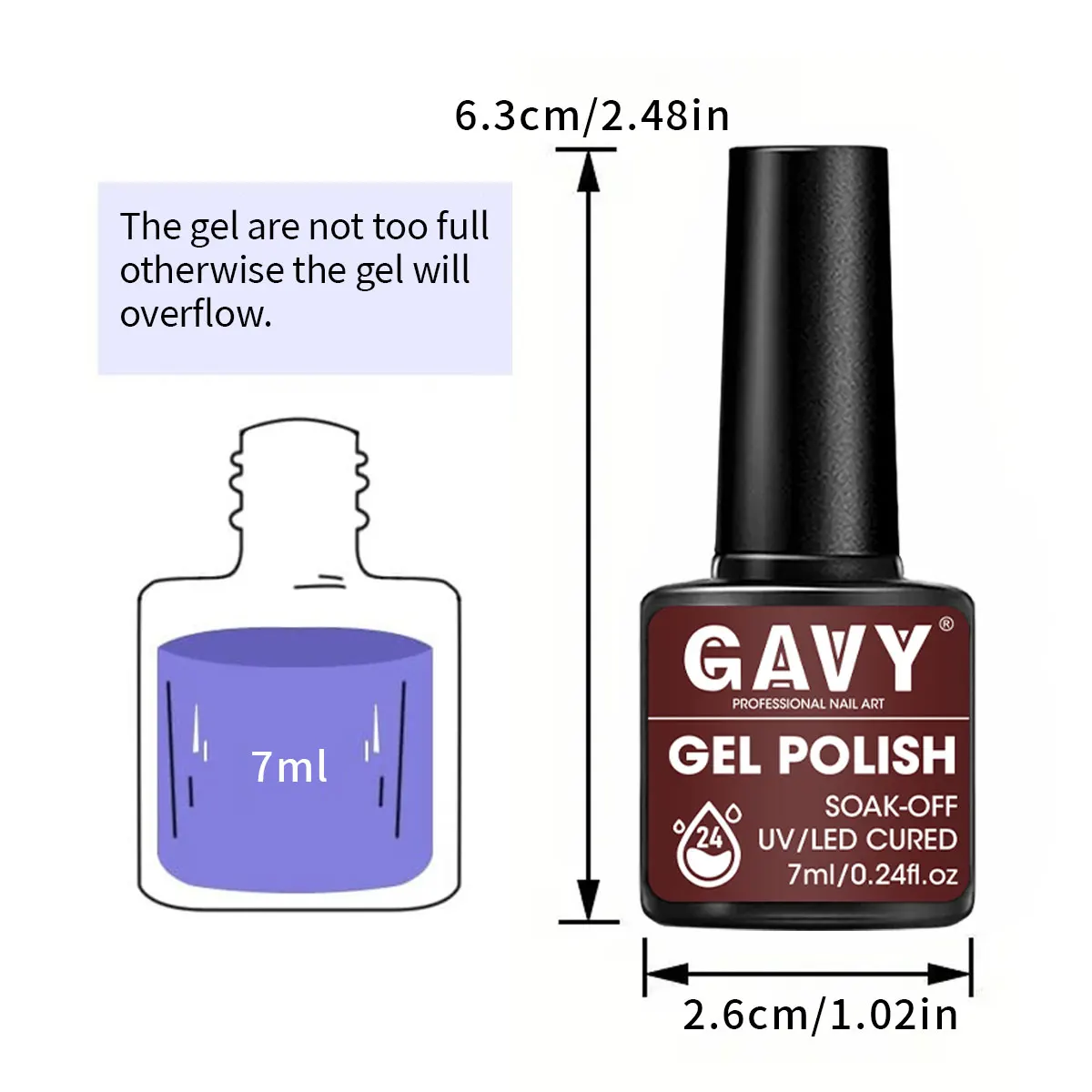 ชุดทาเล็บเจล VOKY 6 สี น้ํายาล้างเล็บแบบโฮมเมดสําหรับทาเล็บเจล LED ที่บ้าน ความจุ 7 มิลลิลิตร