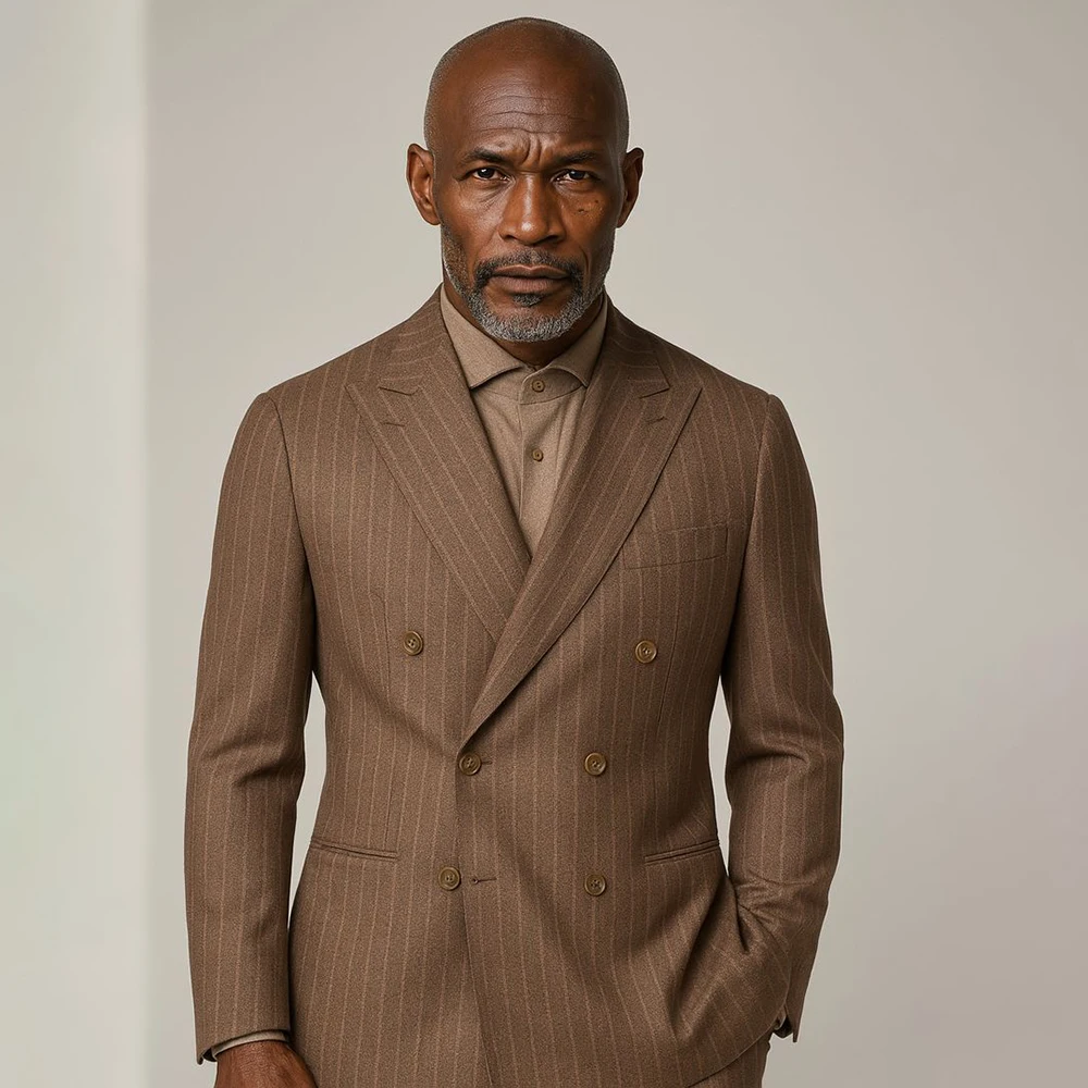 

Элегантный двубортный пиджак с острыми лацканами, модный пиджак стандартной длины с острыми лацканами, индивидуальный пошив, костюм-двойка (пиджак и брюки) для мужчин