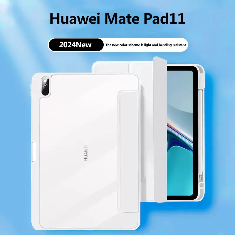 

Anti-bending Acrylic Case For Huawei MatePad SE 11 2024 11.5 S Air 11.5 PaperMatte 11 Pro11 T10S T10 SE 10.1 10.4 With Pen Slot