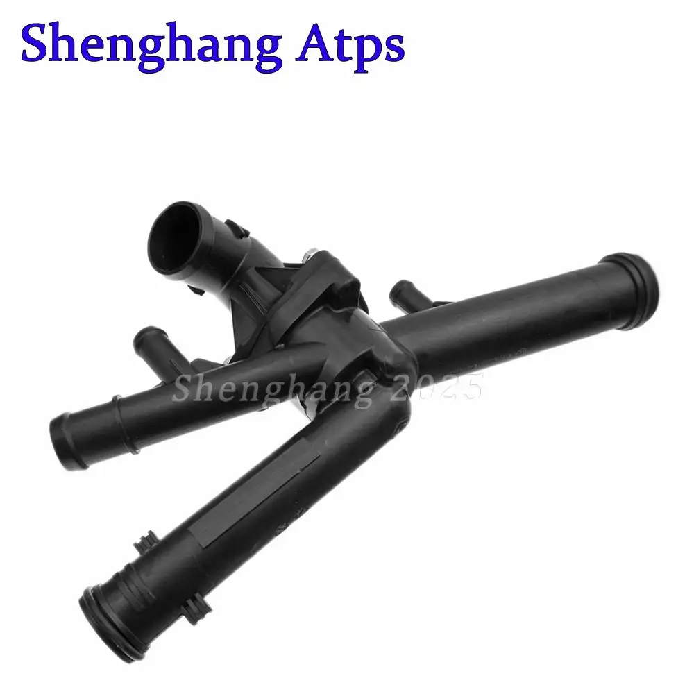 03H121117A 03H121117B 03H121117C Engine Coolant Thermostat Assembly For Audi Q7 3.6 VW EOS Passat Phaeton Touareg V6 2005-2018