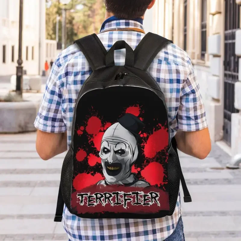 Halloween Movie Terrifier Backpacks for Men Women Water Resistant School College Horror Clown Bag Print Bookbag