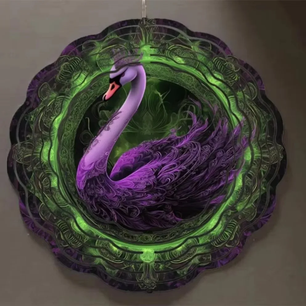 1 قطعة 2D معدن ماندالا الرياح الرنين (الدورية، لا بطارية، نحت الحائط) |   ديكور الحديقة الخارجية |   هدية الهالوين وعيد الميلاد