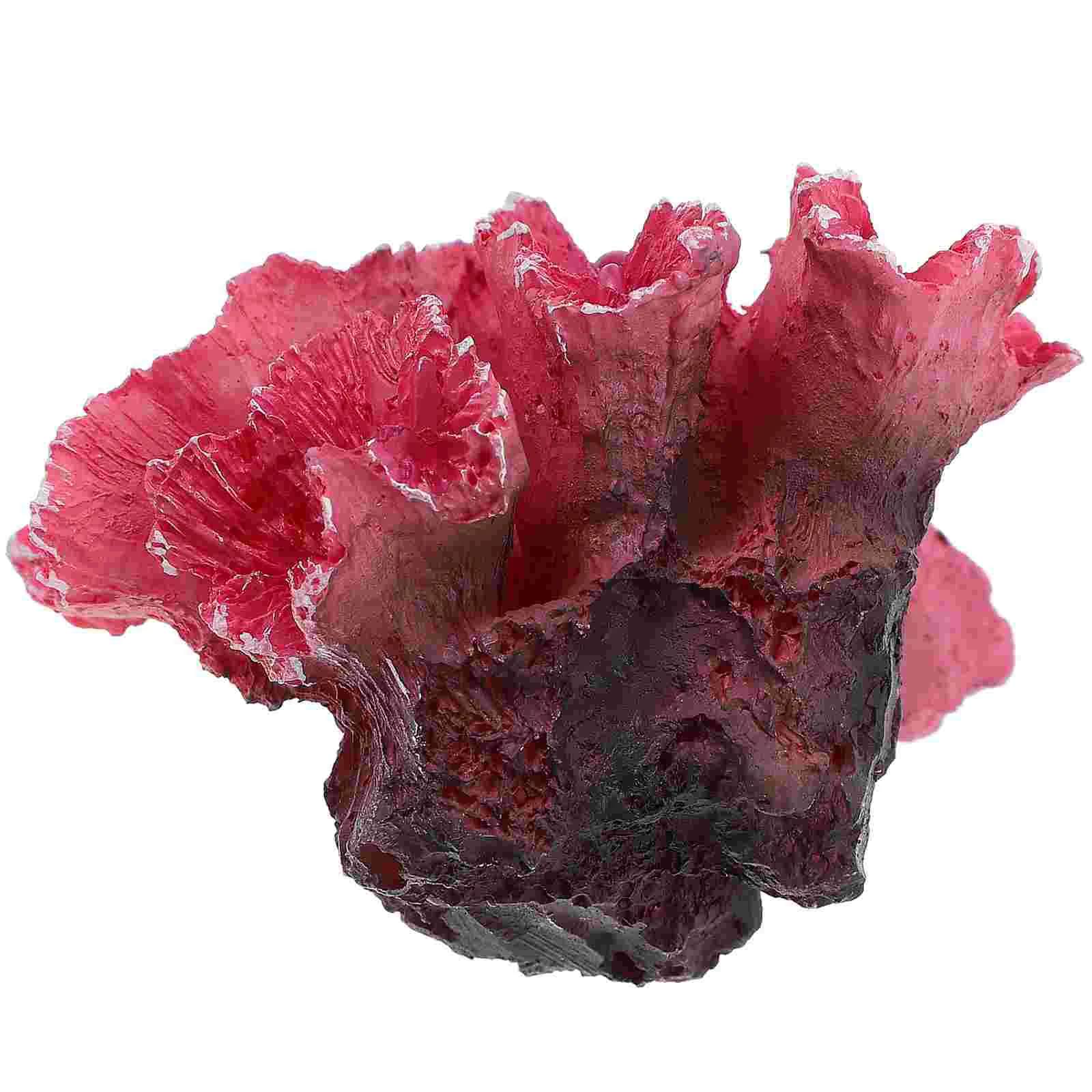 

Fake Coral Artificial Reefs Aquarium Ornament Plant Decorations Large Red Ornaments Accessories