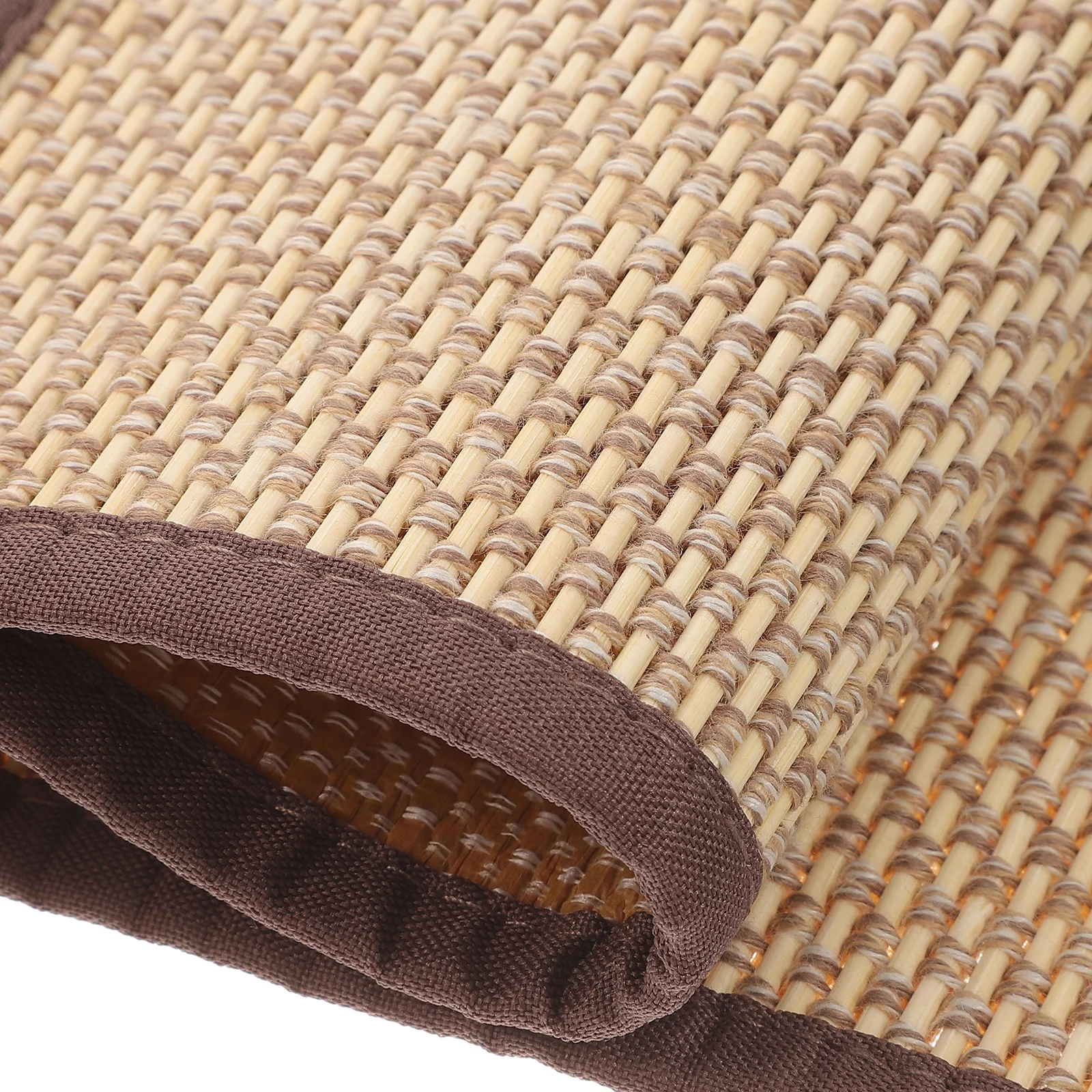 

Premium Woven Sitting Mat Bamboo and Linen Floor Pad for Bedroom Living Room Kids Adults Meditation Simple Style Cooling