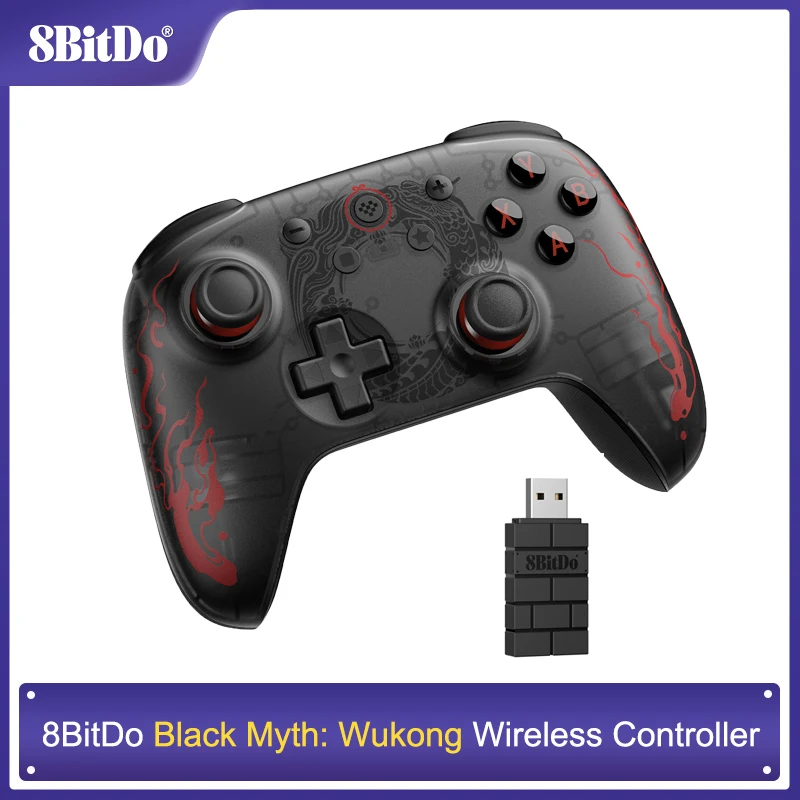 

Беспроводной игровой контроллер 8BitDo Ultimate 2C Black Myth Wukong с триггерами с эффектом Холла и джойстиками для ПК, Windows 10, 11, Android