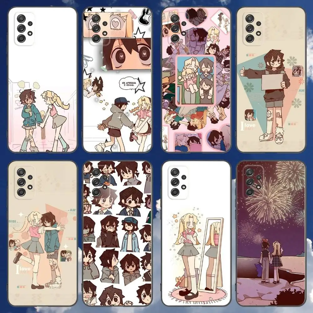 

I Love Amy BIBI Phone Case For Samsung Galaxy A 91,80,73,72,71,53,52,51,22,5G Shockproof Soft Black Cover