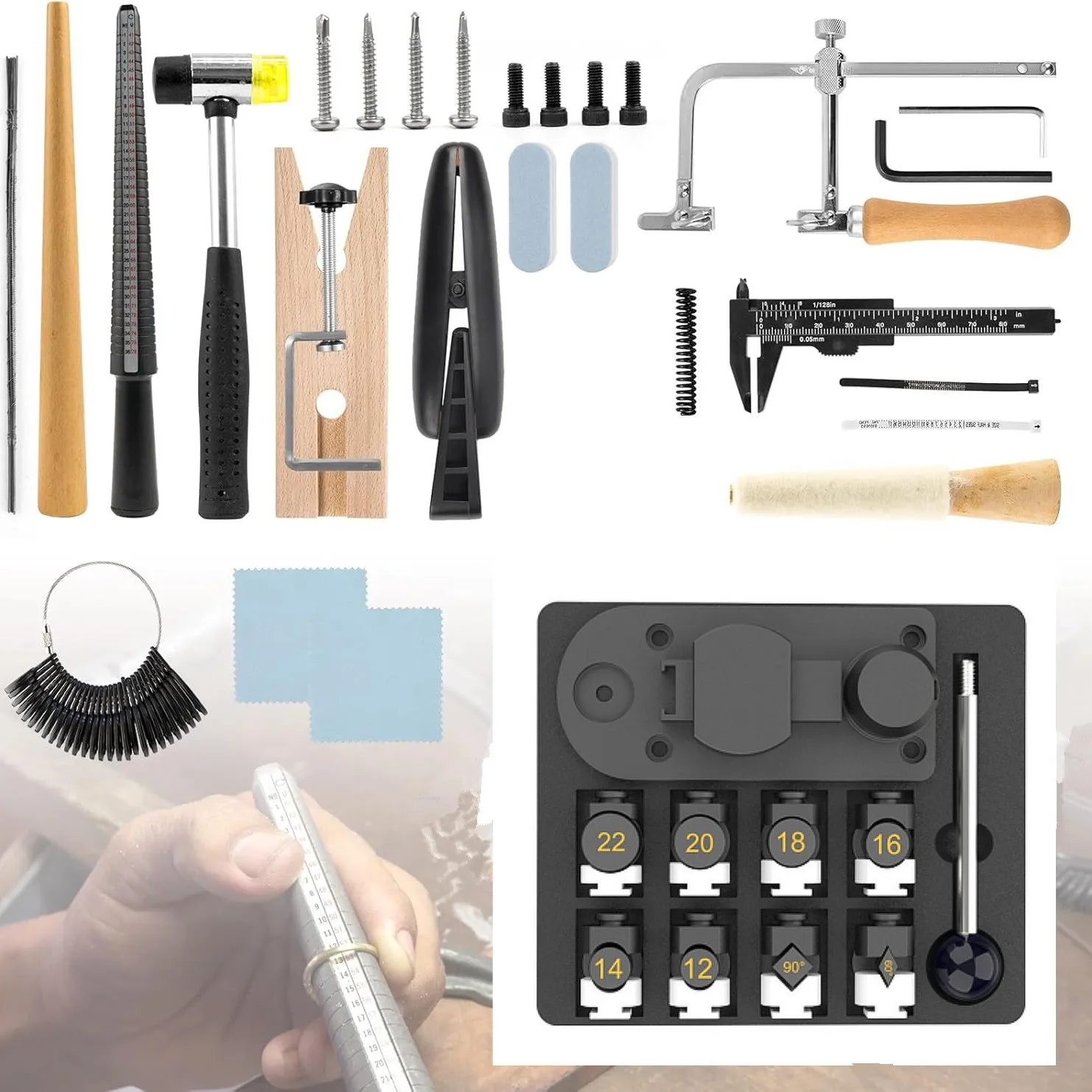 

New Upgrade Manual Ring Bending Machine DIY Jewelry Making Tool Gold Silver Copper Metal Round Roller Bender for Workshop