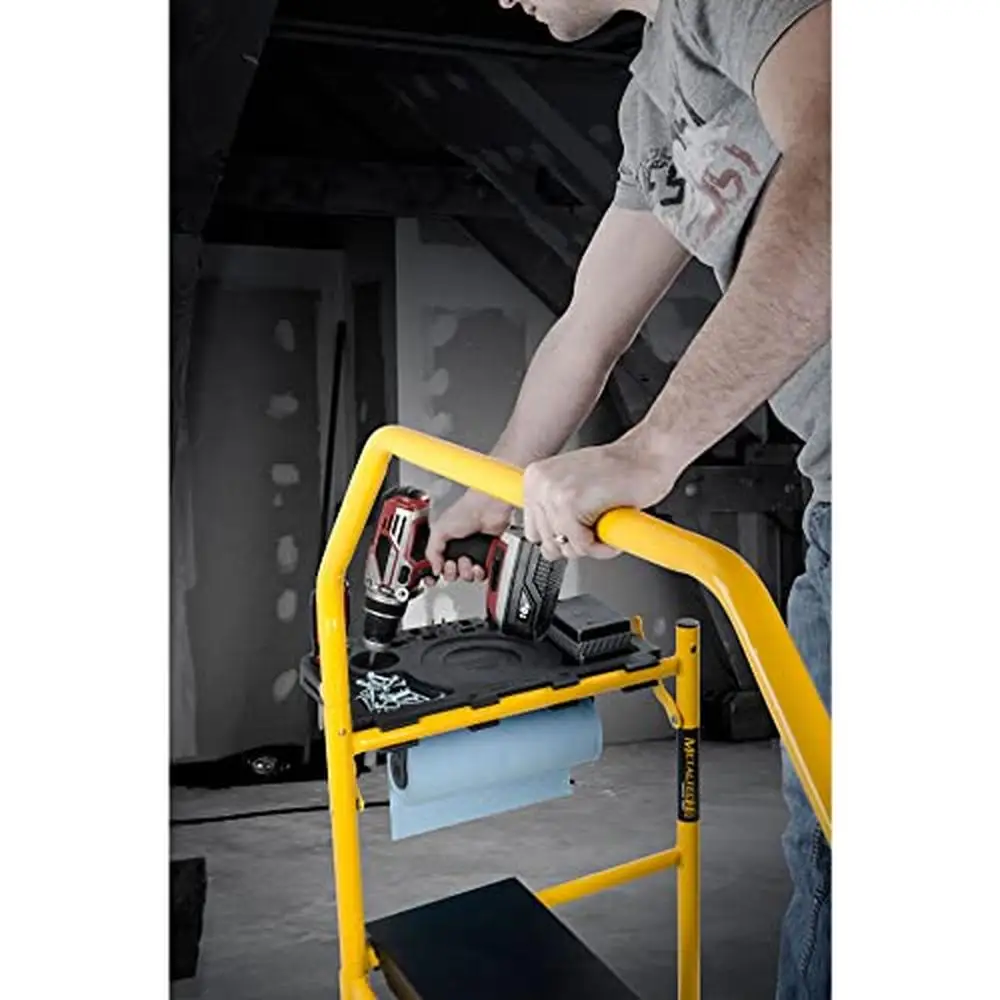 Plate-forme explorez afaudage réglable, conception pliable, roues de verrouillage, recommandé