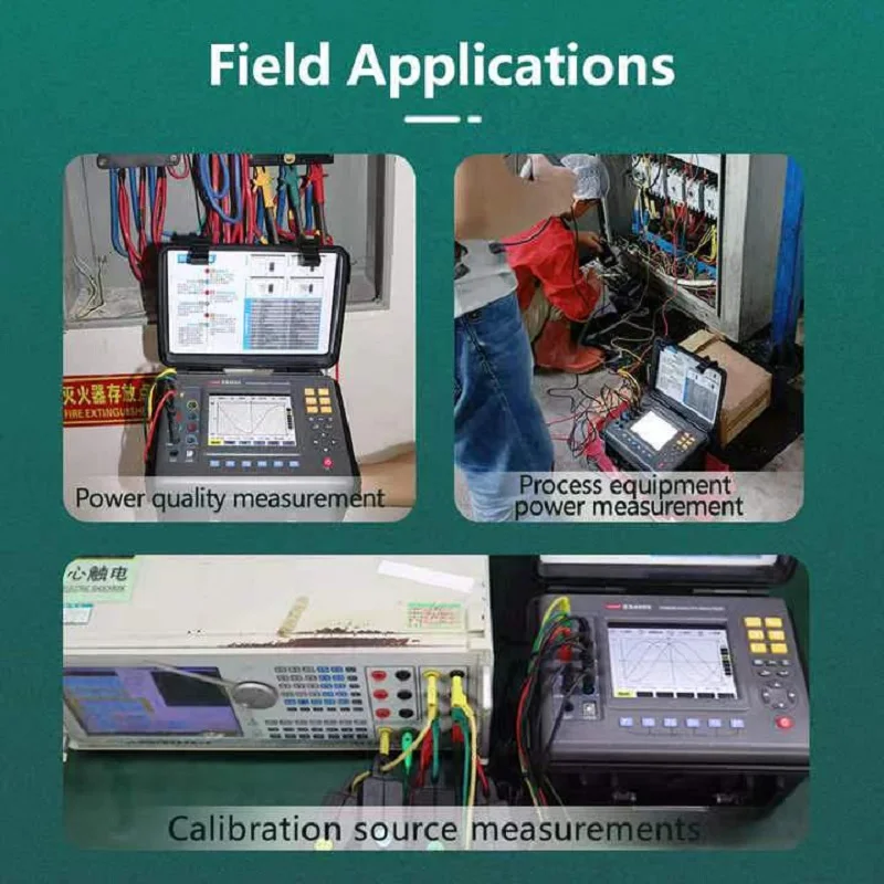 ES4000 Portable Automatic Three-Phase Power Quality Analyzer With LCD Display for Machine Testing Network Work Full Energy Mete