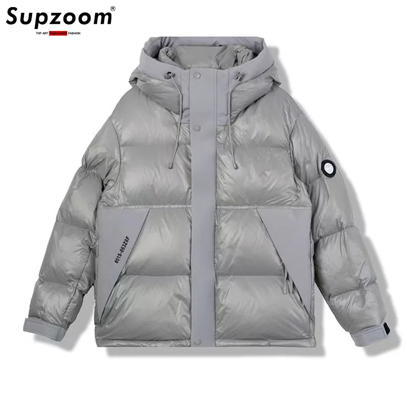 

Supzoom 2025 Новое поступление, модные утолщенные зимние красивые теплые повседневные зимние пуховики с капюшоном для мужчин