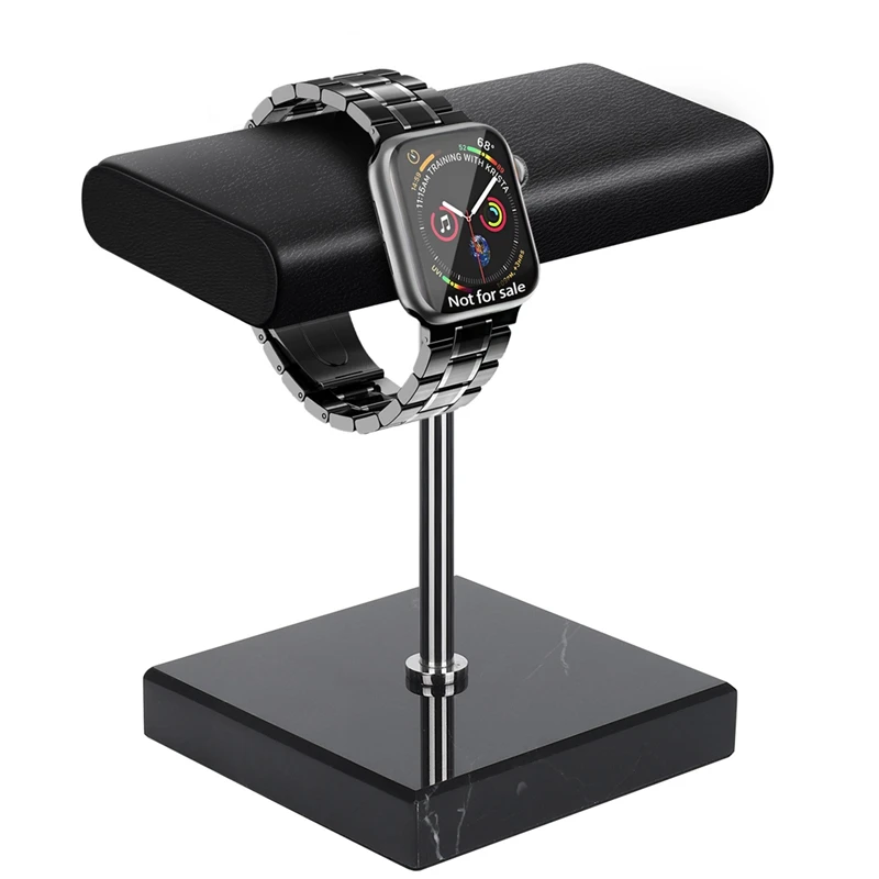 Black Marble Base Watch Stand Metal Rod Display Props Bracelet Jewelry Lengthen Placement Stand