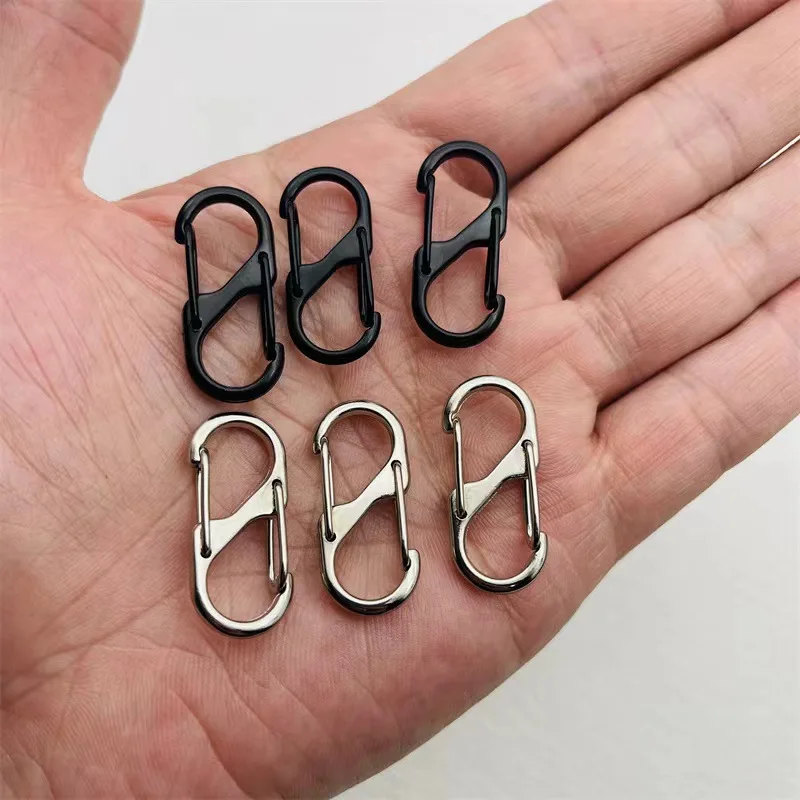 5PCS Carabiner Clip Camping Equipment Aluminium Alloy Hiking Carabiner Clip Keychain Tactical Keychain Carabiner Buckle Rope