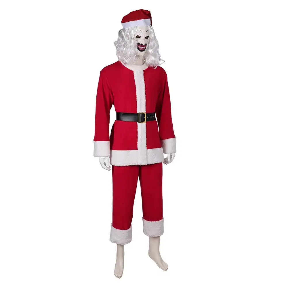 Disfraz de Santa Claus para adultos, disfraz de Arte de payaso Terrifier 3, disfraces de fantasía para hombre y mujer, traje de Carnaval de Halloween