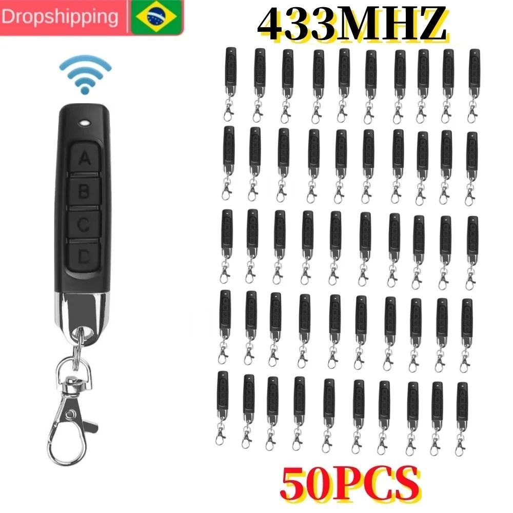 

50PCS 10PCS 433mhz Wireless Remote Control 433.92Mhz Receiver Module RF Transmitter Electric Cloning Gate Garage Door for Home