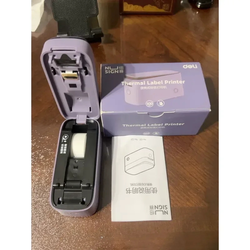 for Deli Newsay Q3 Bluetooth Label Printer Portable Thermal Sticker Maker for Home Office Shipping Address Barcode Printing