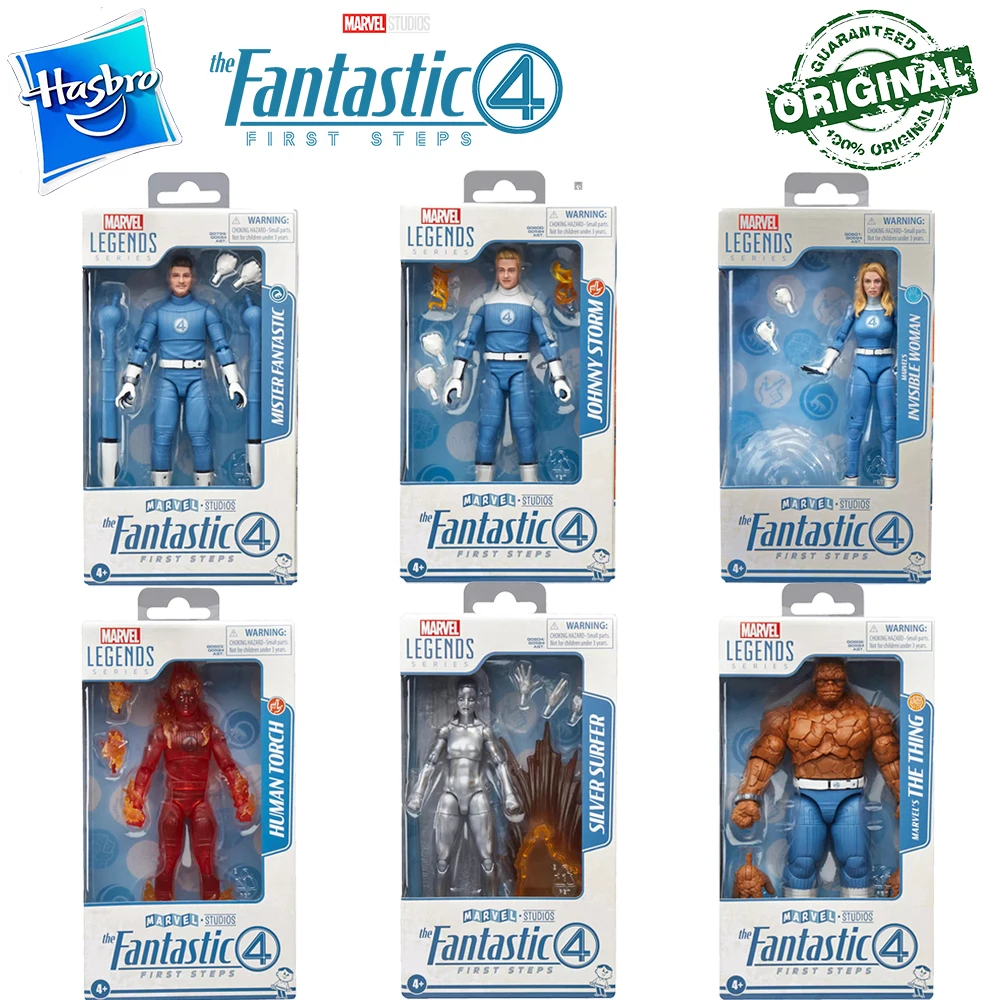 

In Stock Original Hasbro Marvel Legends The Fantastic Four: First Steps Human Torch Mister Fantastic Figures Model Toys Gifts