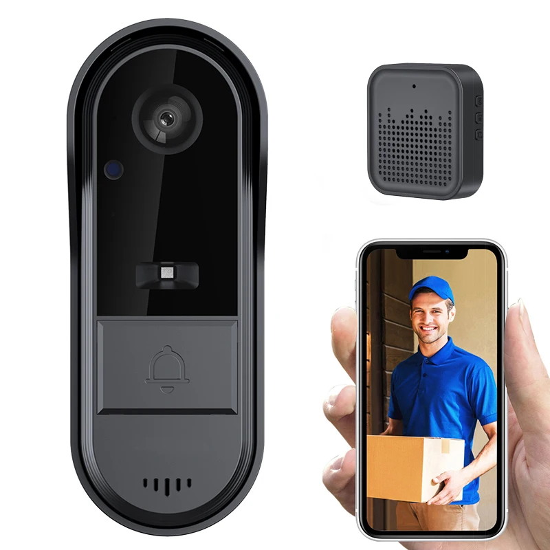 Tuya Smart Visual Doorbell Wireless  Peephole Door Camera Wifi Two-Way Voice Night Vision Intercom Monitor
