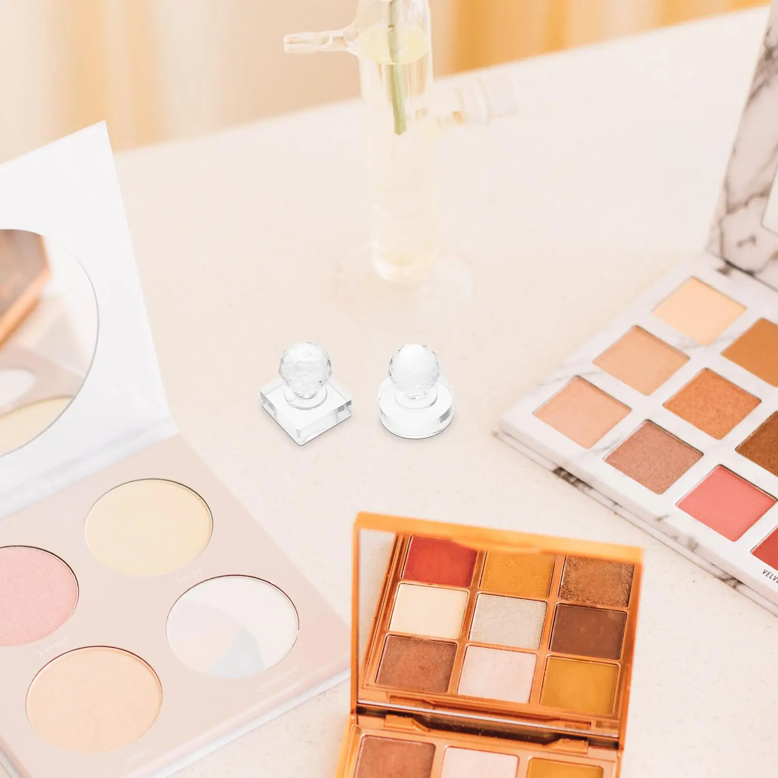 2 szt. Eyeshadow Stamper róż do policzków naciśnięcie pieczęć cień do powiek Depotting pojemniki do makijażu pieczęć paleta cieni do powiek narzędzie do naprawy