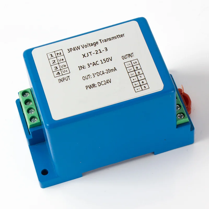 

4-Wire AC220V 4-20mA RS485 Output AC 380V 465V Voltage Transmitter Analog Voltage Sensor Three-Phase