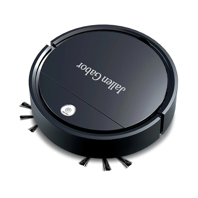 

M2EE Robotic Vacuum Cleaner Strong Suction 90 min Runtime Quiet Slim Ideal for Pet Hair Carpets Hard Floors Black/White