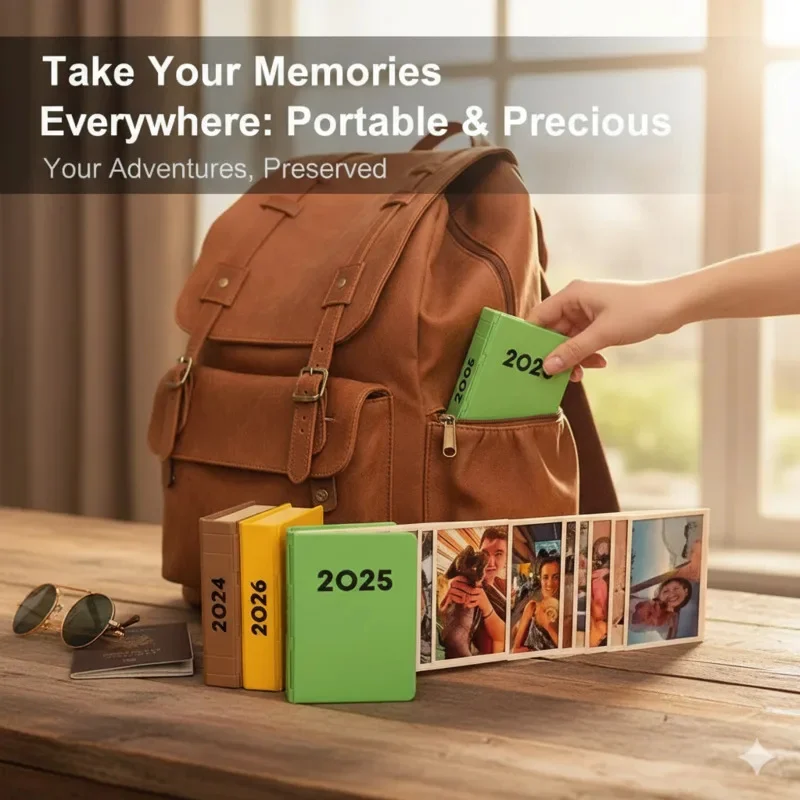 

DIY Photo 3D Printed Sliding Photo Album PLA Creative Photo Frame Display Moving Picture Album Ornament Home Decor Gift New