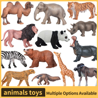 Realistic Wild Animals Toy Action Figure Collection - 3D Model Playset for Kids |Zoo Figurines Children's day gift