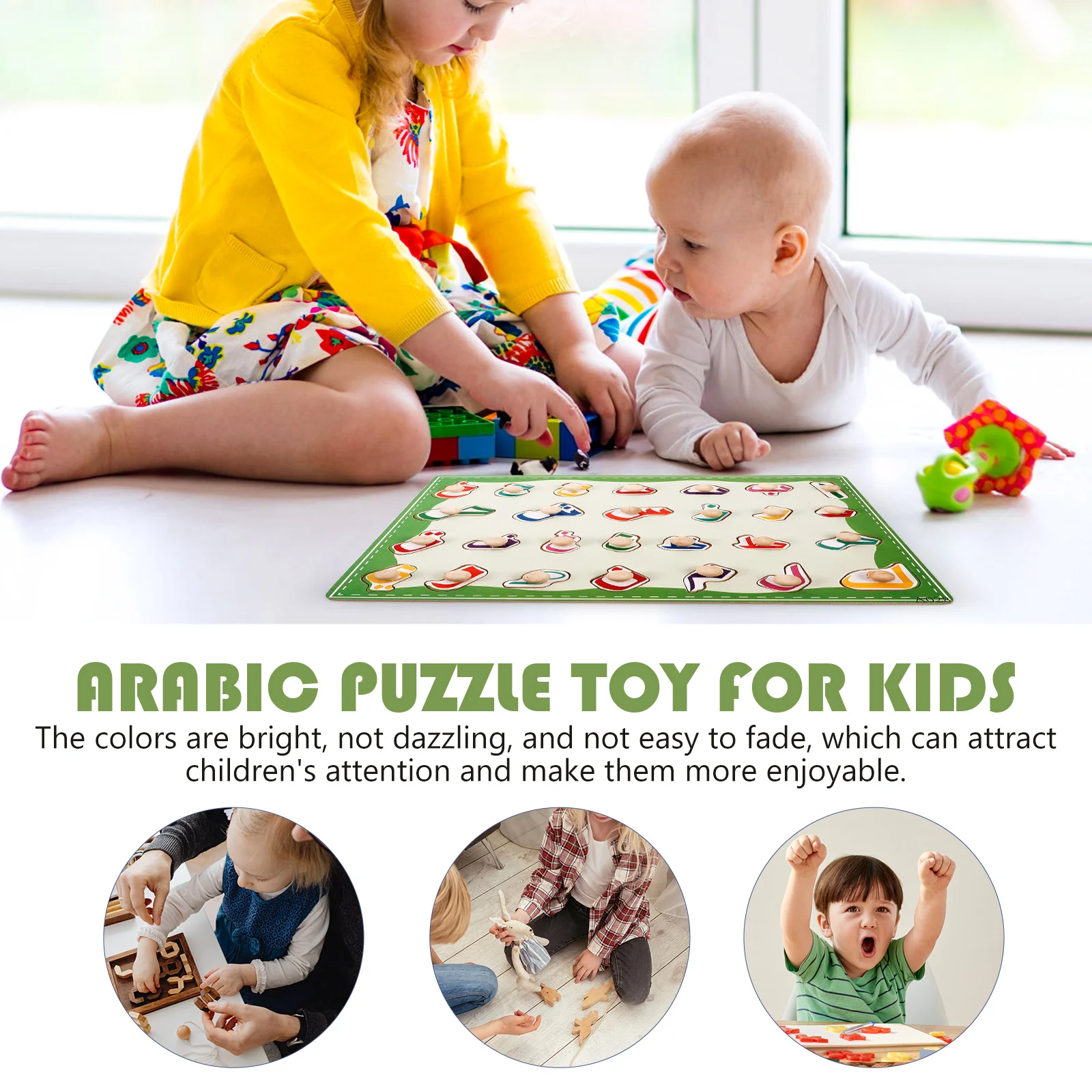 

Cognitive Learning Puzzle Board Kids Puzzles Toys Education Toddler Difficult Children Wood Kindergarten Preschool Early