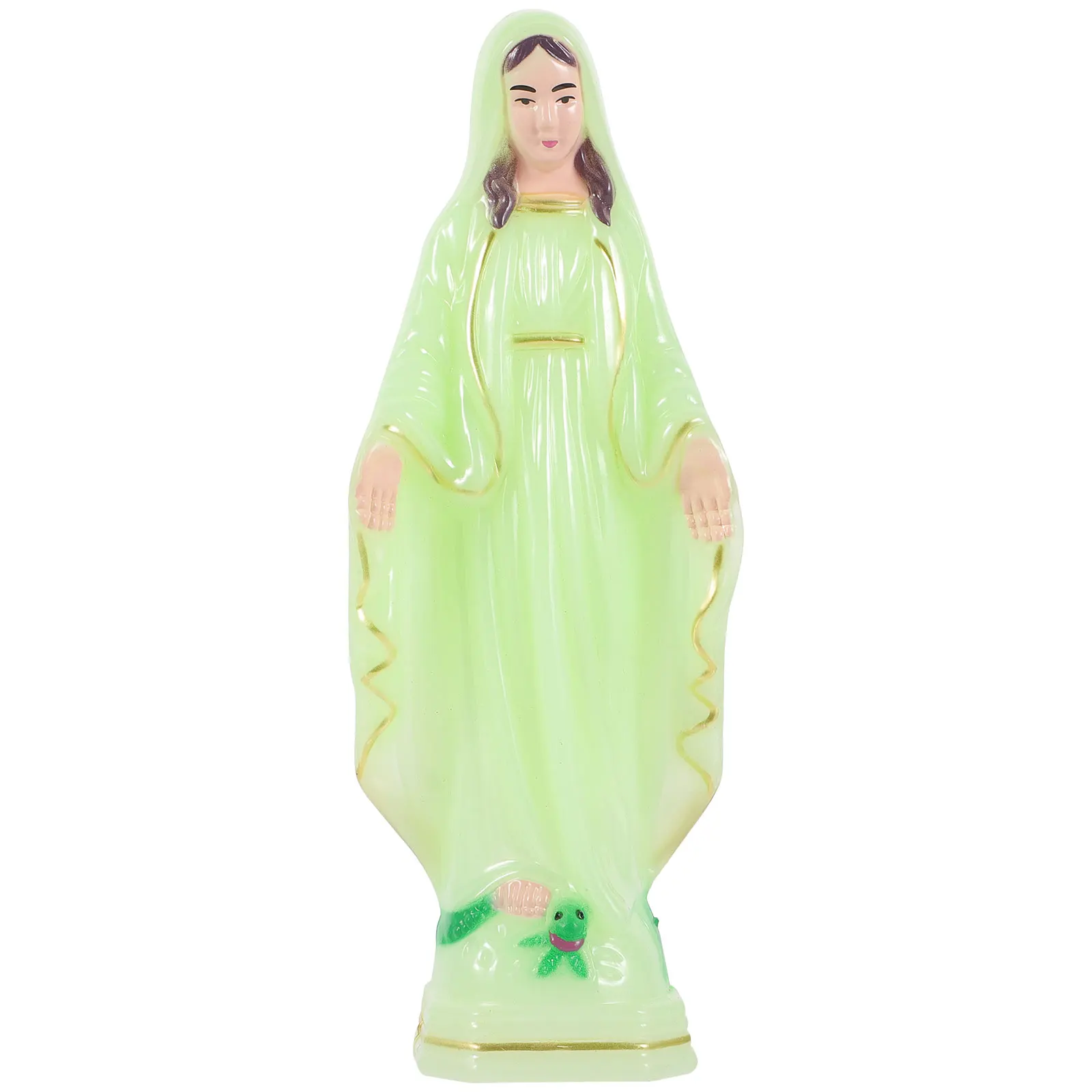 

Virgin Statue Catholic Goddess Plastic Statues Desktop Household
