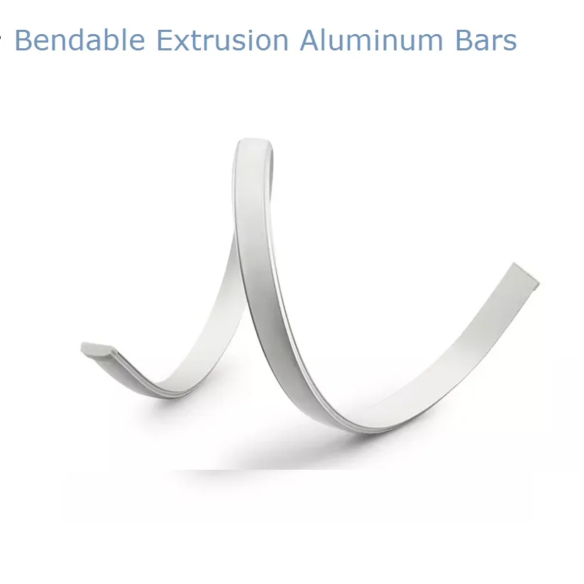 Bendable Extrusion for LED Strip Holder DIY Interior Decoration Flexible Aluminum Profile Channel Bar