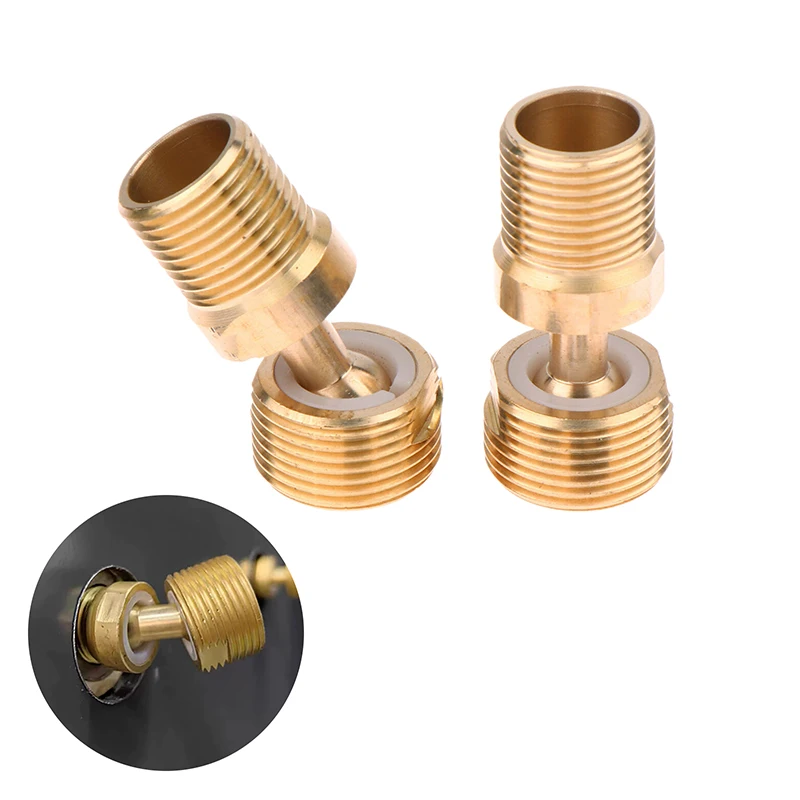 Válvula adaptadora de ângulo ajustável, 1/2 unidades, com flexibilidade de 360 graus, construção de cobre, ajuste universal para acessórios de encanamento