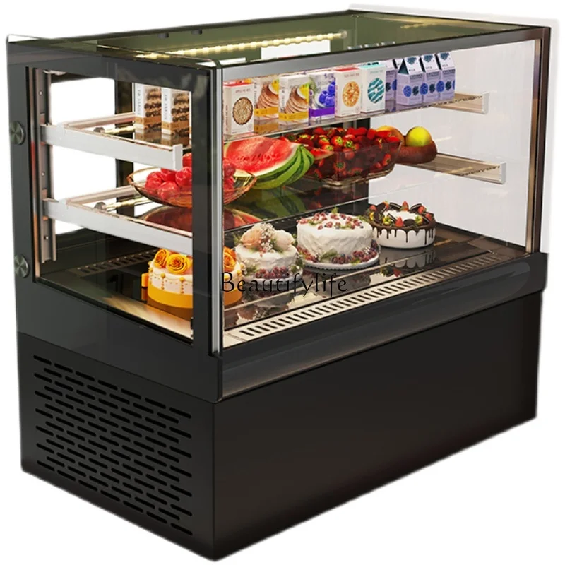 

Cakes, small desserts, desktop fruit crisper, bar counter, commercial West Point refrigerator