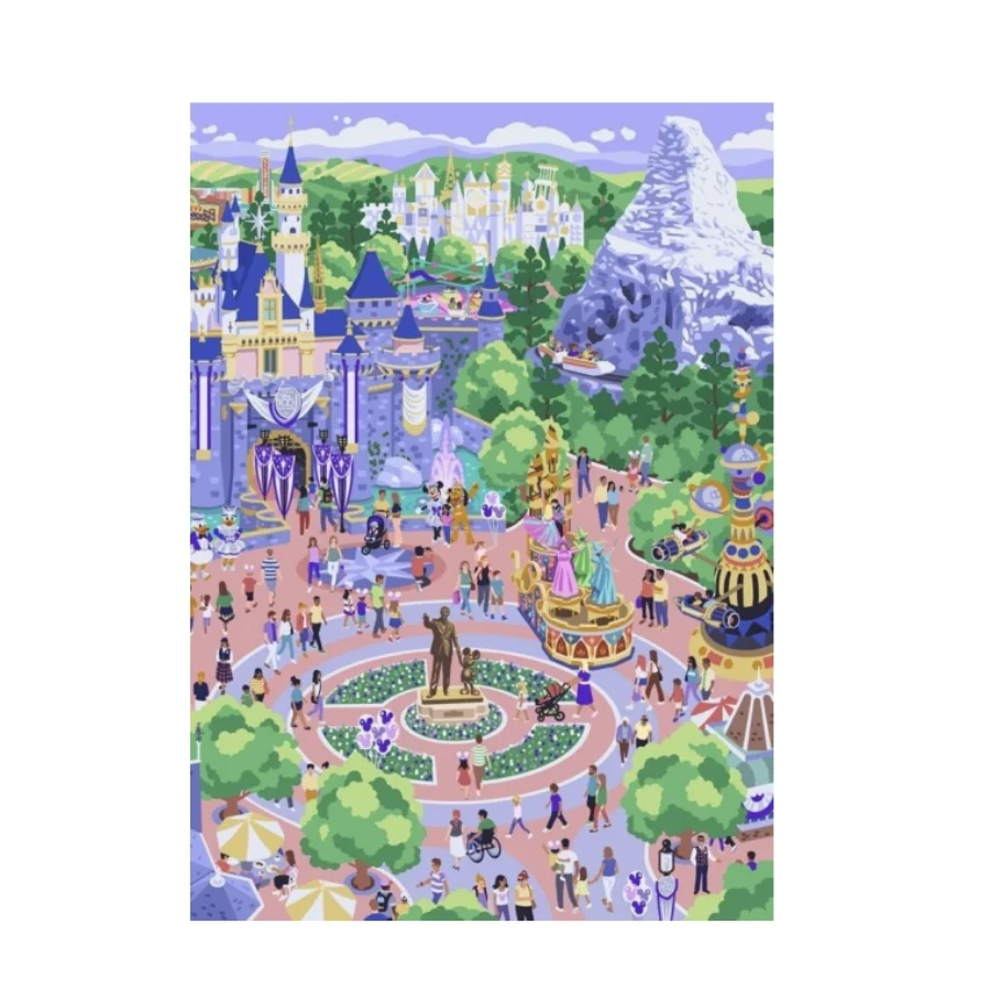 Puzzles Disney Park dessin animé Puzzle en bois 108/200/300/500/1000 pièces pour adultes enfants jouets jeu de haute difficulté