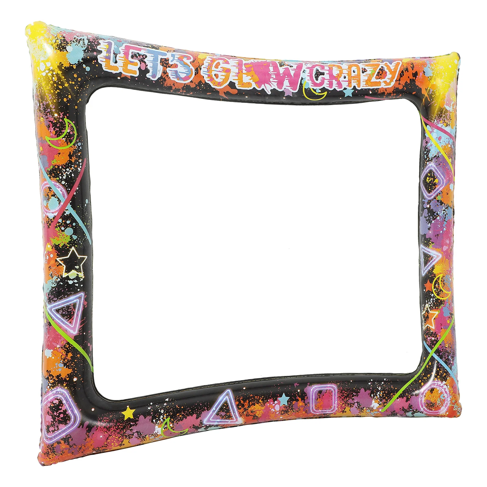 Inflatable Selfie Photo Frame Lets Glow Crazy Glowing Photo Props Neon Party Photo Booth Props Birthday Bridal Shower