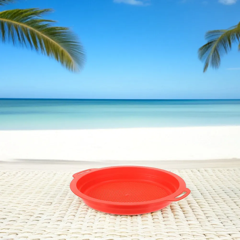 

Набор из 4 детских пластиковых сит для песка, разноцветные пляжные сита для игр на открытом воздухе